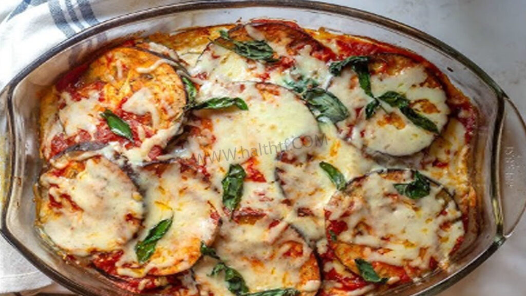 Eggplant Casserole Recipe with Tomato Sauce and Mozzarella