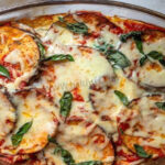 Eggplant Casserole Recipe with Tomato Sauce and Mozzarella